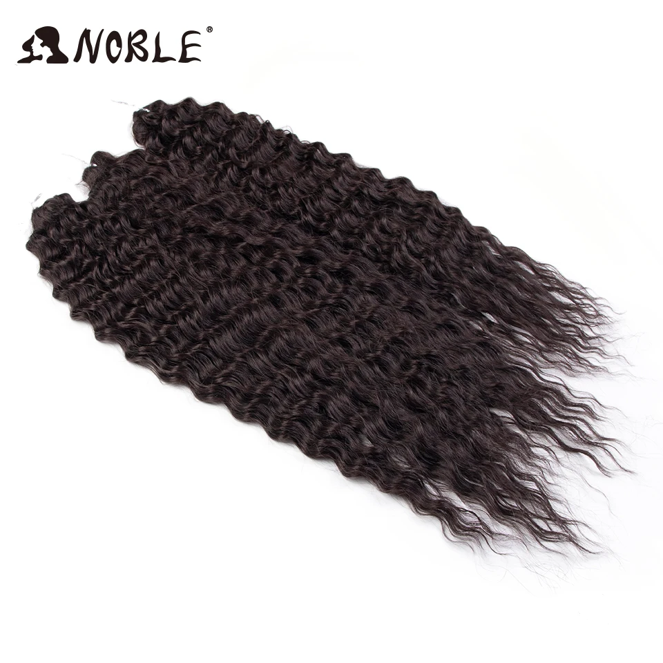 Noble Synthetic Hair Cosplay Water Wave 24Inch Twist Crochet Hair Braid Hair Ombre Blonde Pink Deep Wave Braiding Hair Extension