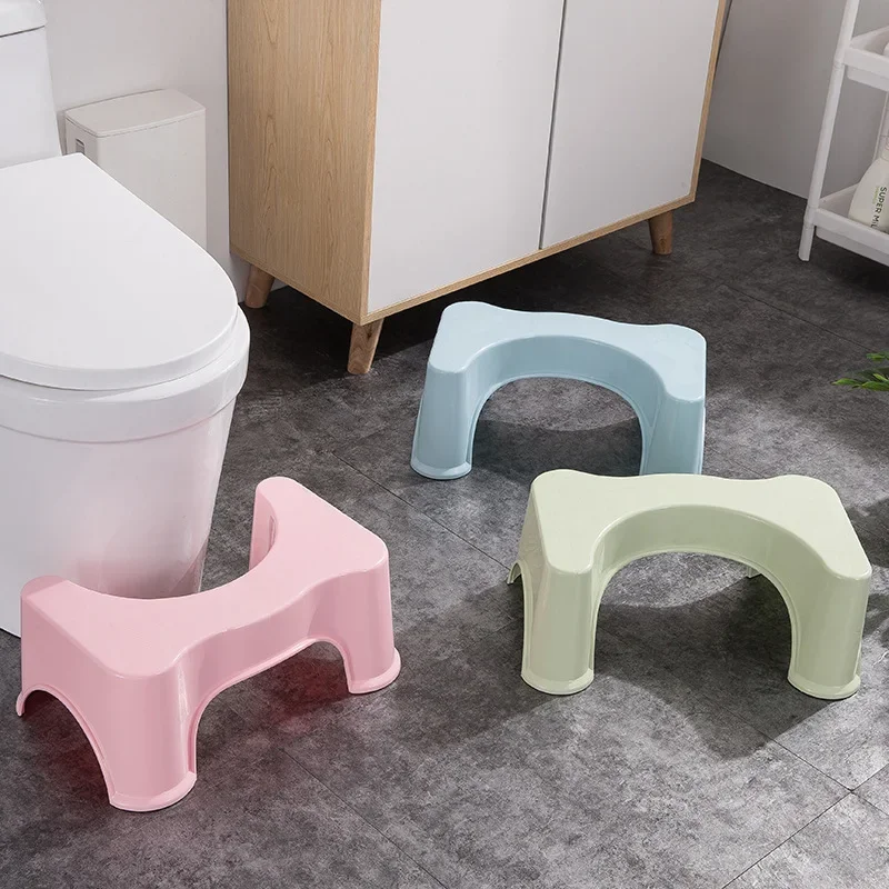 Anti-slip Footstool Toilet Squatty Step Stool Bathroom Potty Squat Aid Helper For Elderly Woman Child Relieve Constipation plastic step stool