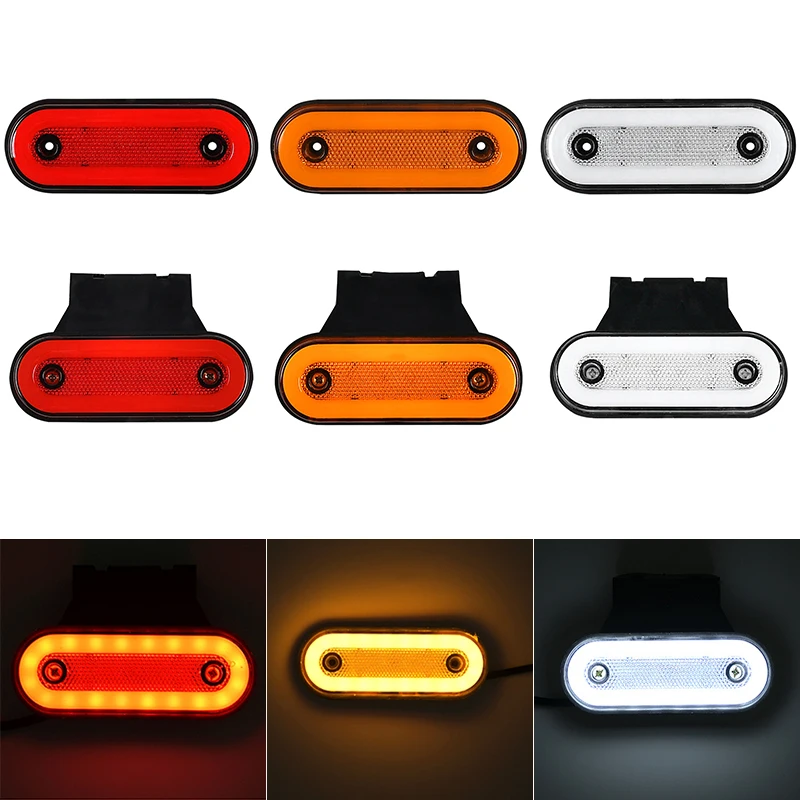 1 Pz 12V-24V Camion Side Marker Light Led Luci Per Rimorchio Riflettore Van Luci Di Ingombro Per Scania Per Daf Truck Per Isuzu