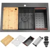 Kitchen Sink Black Kitchen Sink, Drop In Kitchen Sink, Stainless Steel Kitchen Sink, Single Bowl Kitchen Sink, Workstation 2