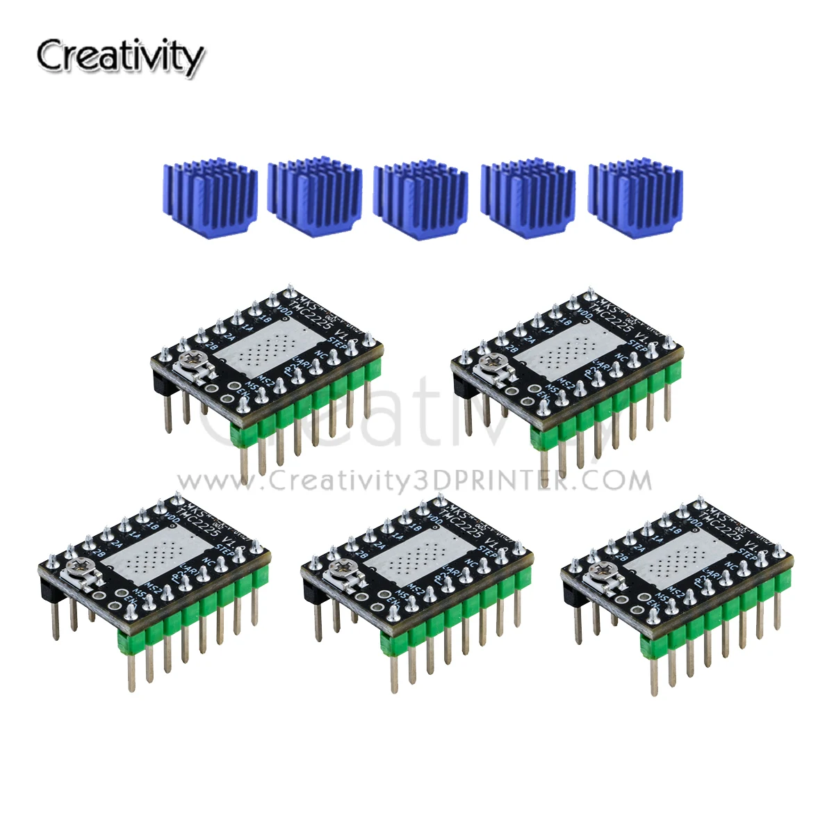 2/5PCS Makerbase MKS TMC2225 2225 Stepper Motor Driver StepStick 3D printer parts ultra silent For SGen_L Gen_L Robin Nano | Компьютеры и