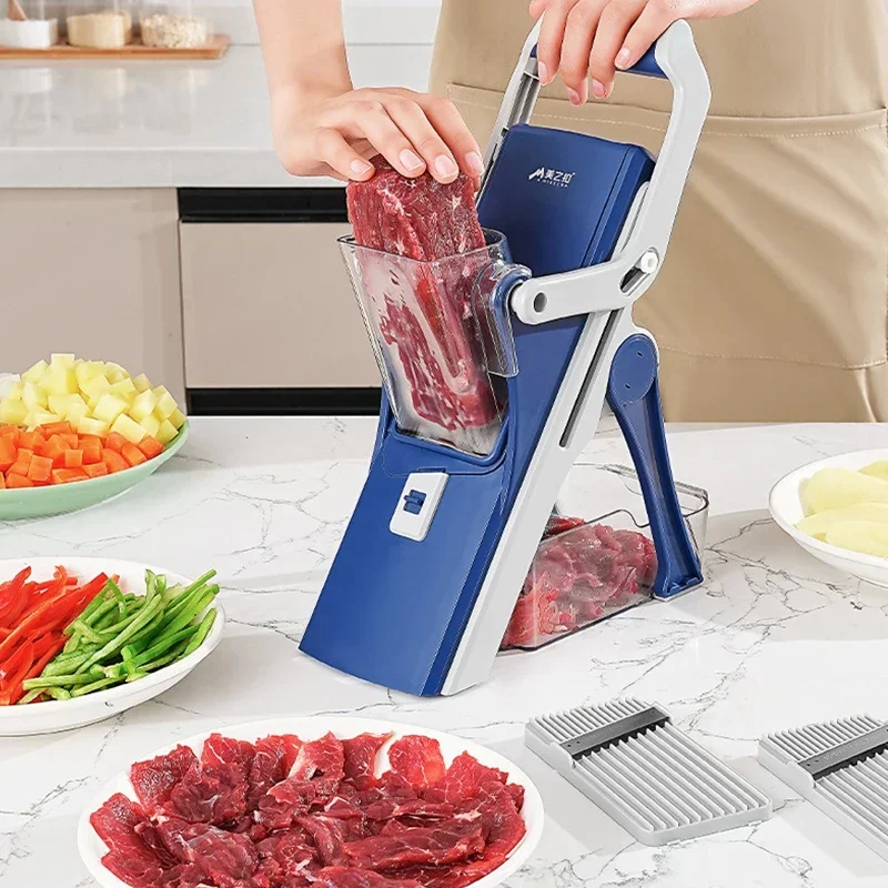 Kitchen tools vertical fruit lettuce chopper professional vegetable slicer  machine manual multi-functional vegetable cutter - AliExpress