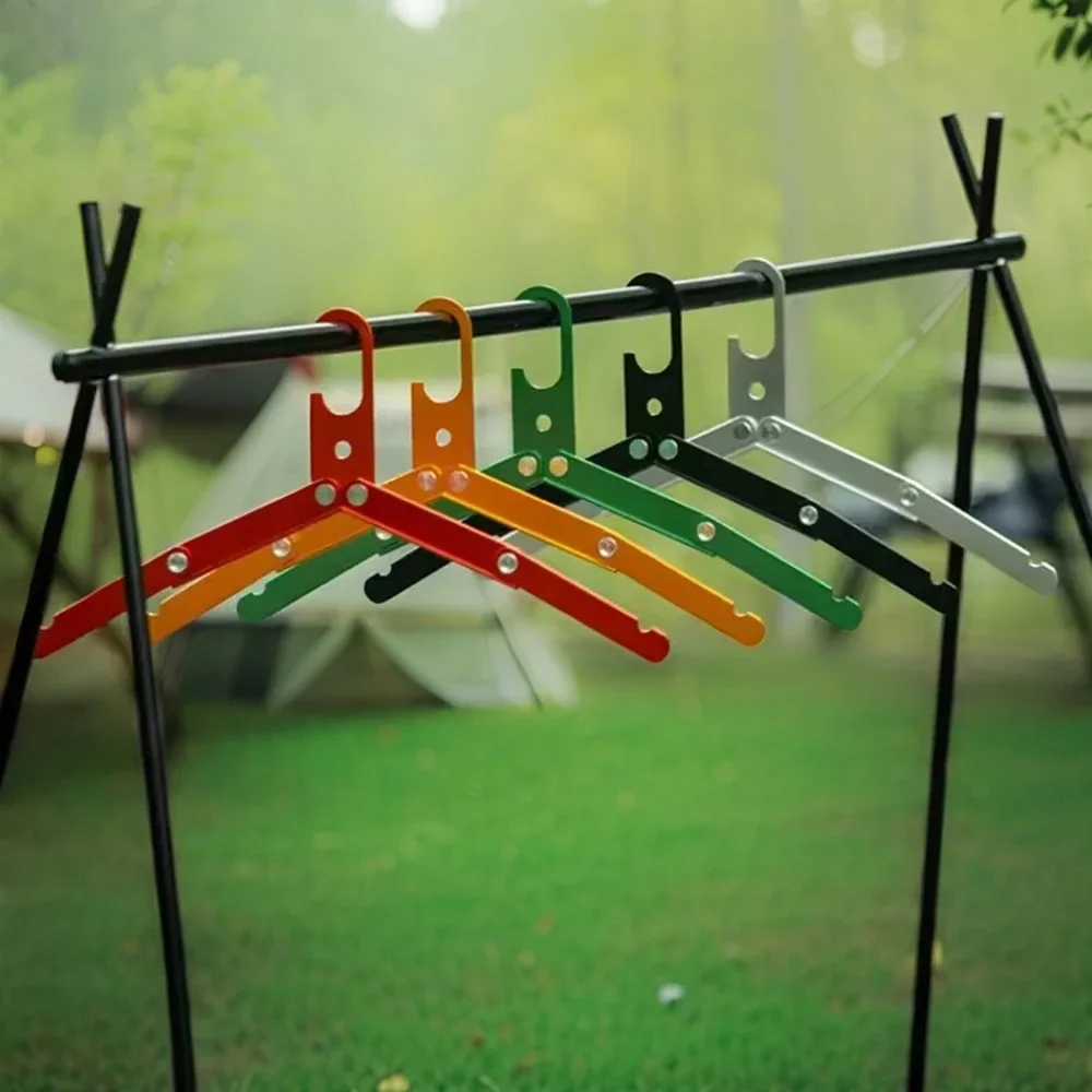 Folding Aluminum Camping Clothes Hanger 3
