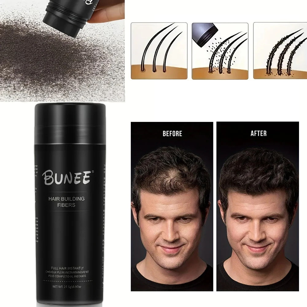 Hair Building Fibers Keratin Thicker Anti Hair Loss Products Concealer Refill Thickening Fiber Powders Growth sevich 27.5g hair building fibers