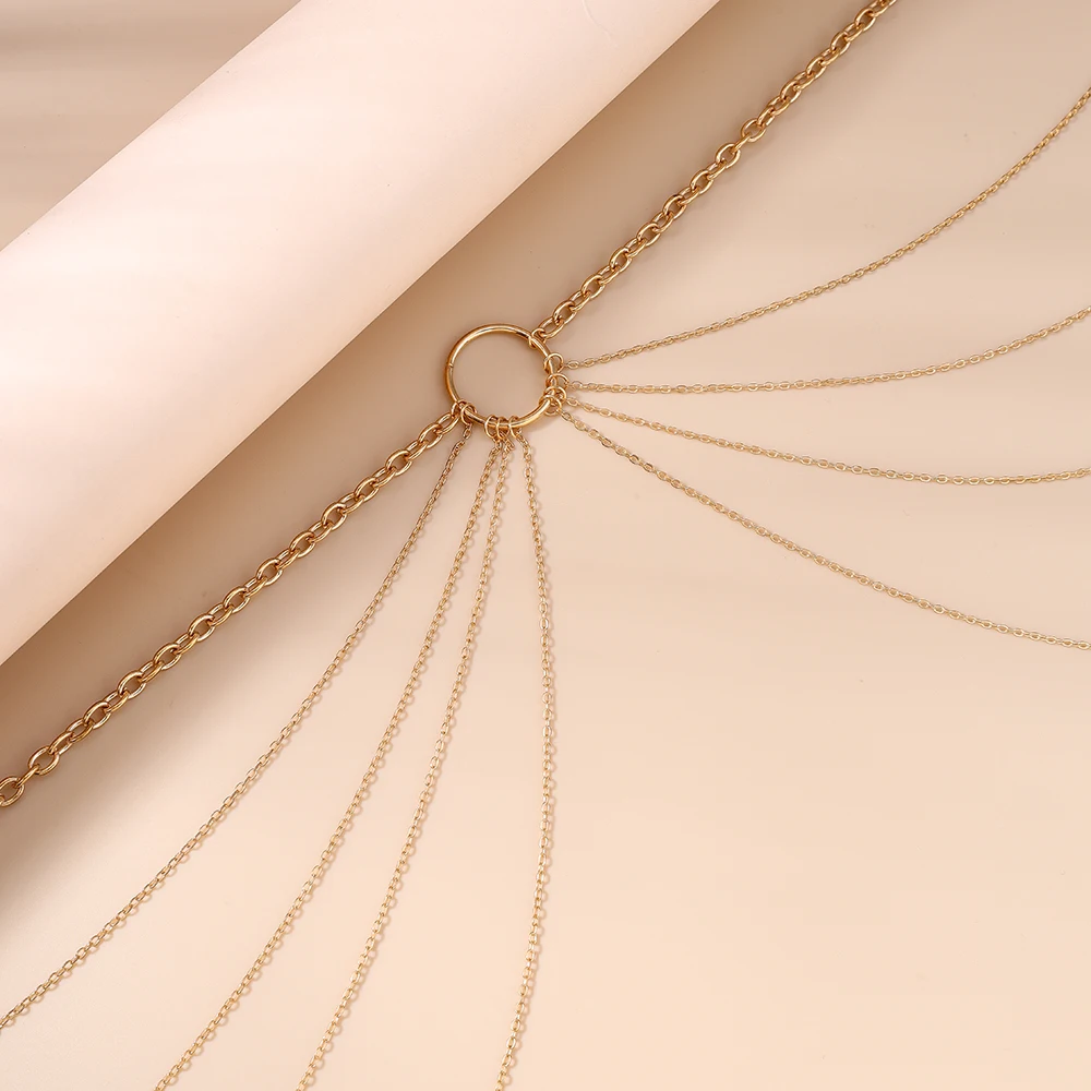 Aihua Böhmen Klassische mehrschichtige Quaste Kristall Taille Kette Sommer Strand Sexy Körperschmuck für Frauen Mädchen Party Schmuck – Detail 8