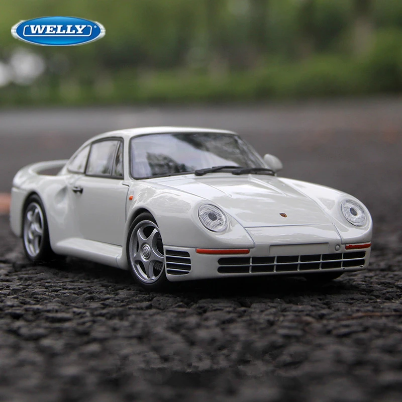 

Модель спортивного автомобиля WELLY 1:24 Porsche 959 из сплава, литая металлическая Игрушечная модель автомобиля, коллекционная игрушка-подарок