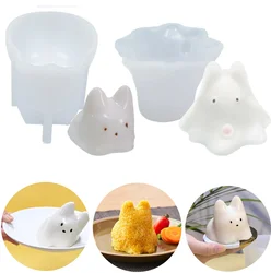 Cat Milk Pudding Silicone Mold Halloween Jelly Bowl Cake White Cold Ice Powder onigiri rice ball snack Decoration Accessories