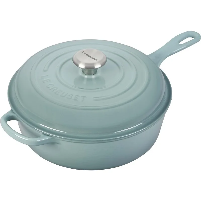 

Le Creuset Enameled Cast Iron Signature Cassadou, 3.75 qt., Sea Salt