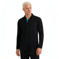 T-shirts à manches longues 95% coton pour hommes, vêtements décontractés de marque, t-shirts tendance, t-shirts noirs et blancs, polos pour hommes 3