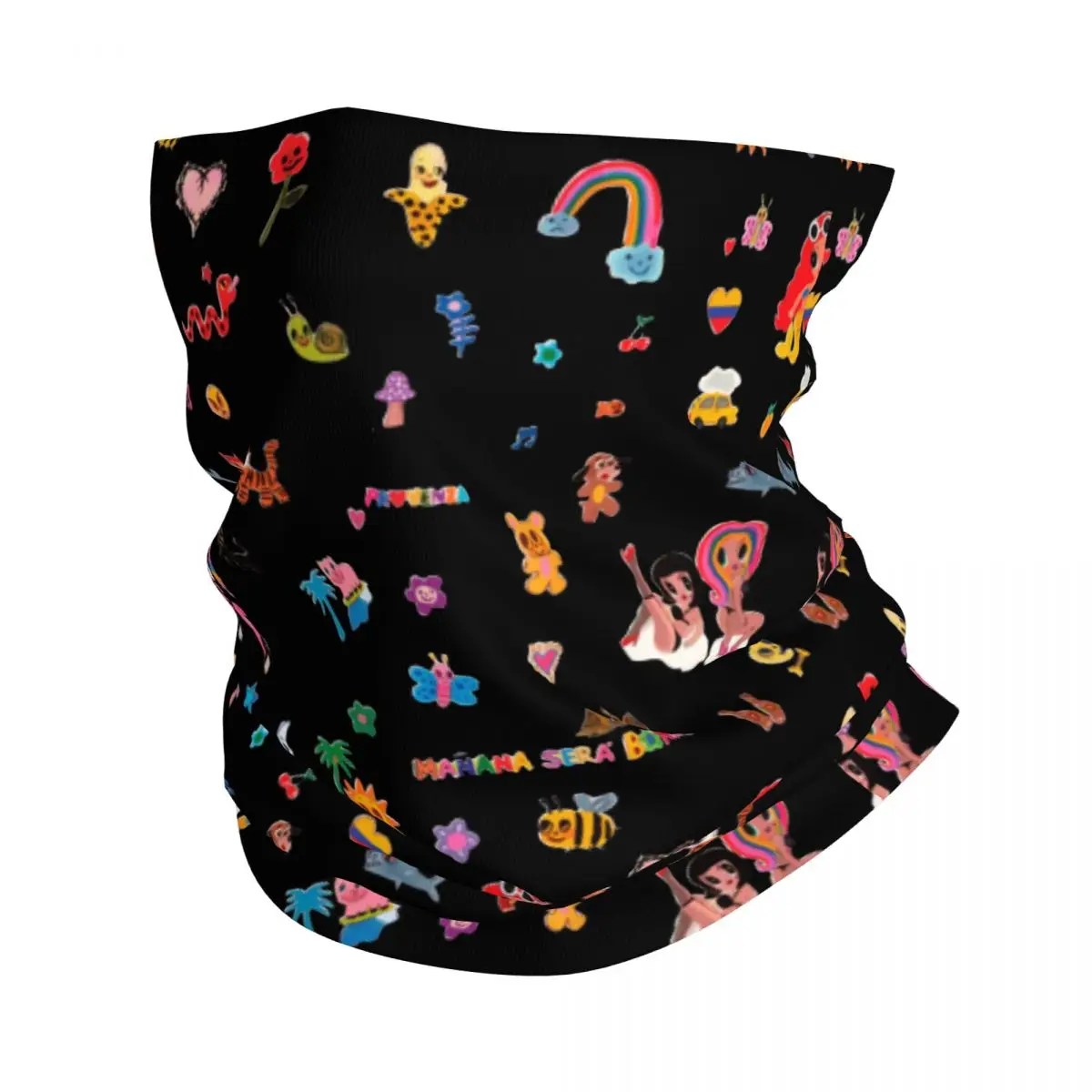

Manana Sera Bonito Karol G Bandana Neck Gaiter Printed Balaclavas Face Mask Scarf Warm Headband Running for Men Women Adult
