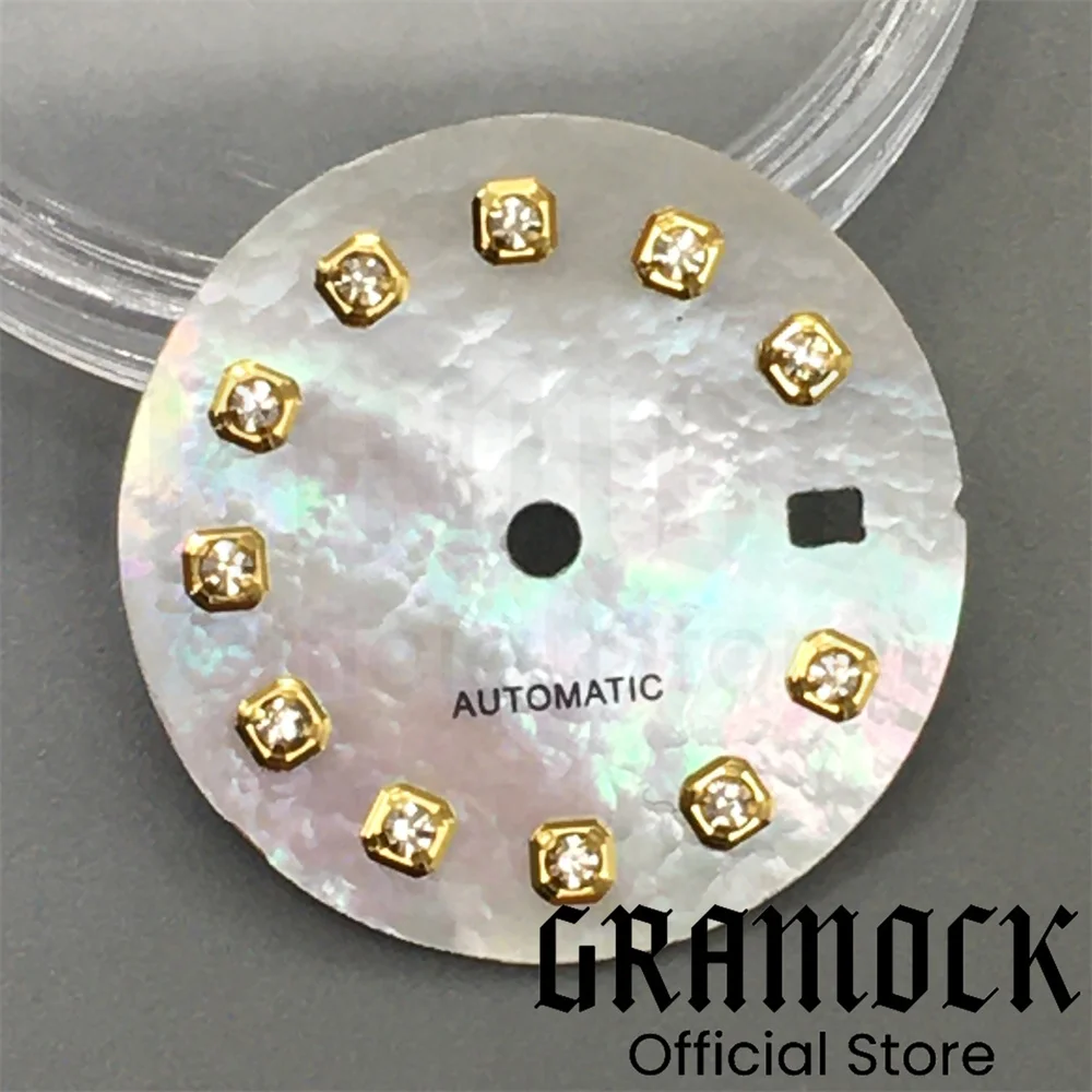 Multicolor Sunburst Gradient Watch Dial with Diamond Markers and Date Window for Automatic Women's Watch