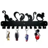 Love Cat Design Key Holder: Metal Wall Mounted Rack Hook, Ideal for Wall Hanging Storage and Key Organization 4