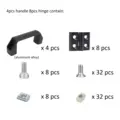 4pc handle 8pc hinge