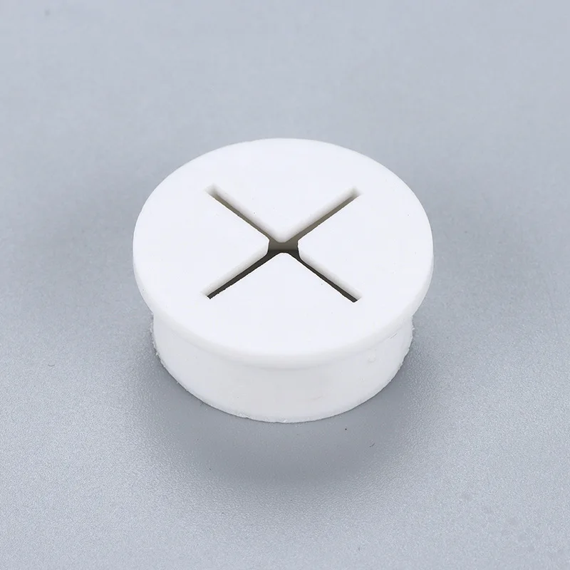 Desk Cord Grommet Flexible Silicone Cable Hole Cover Wire Organizer