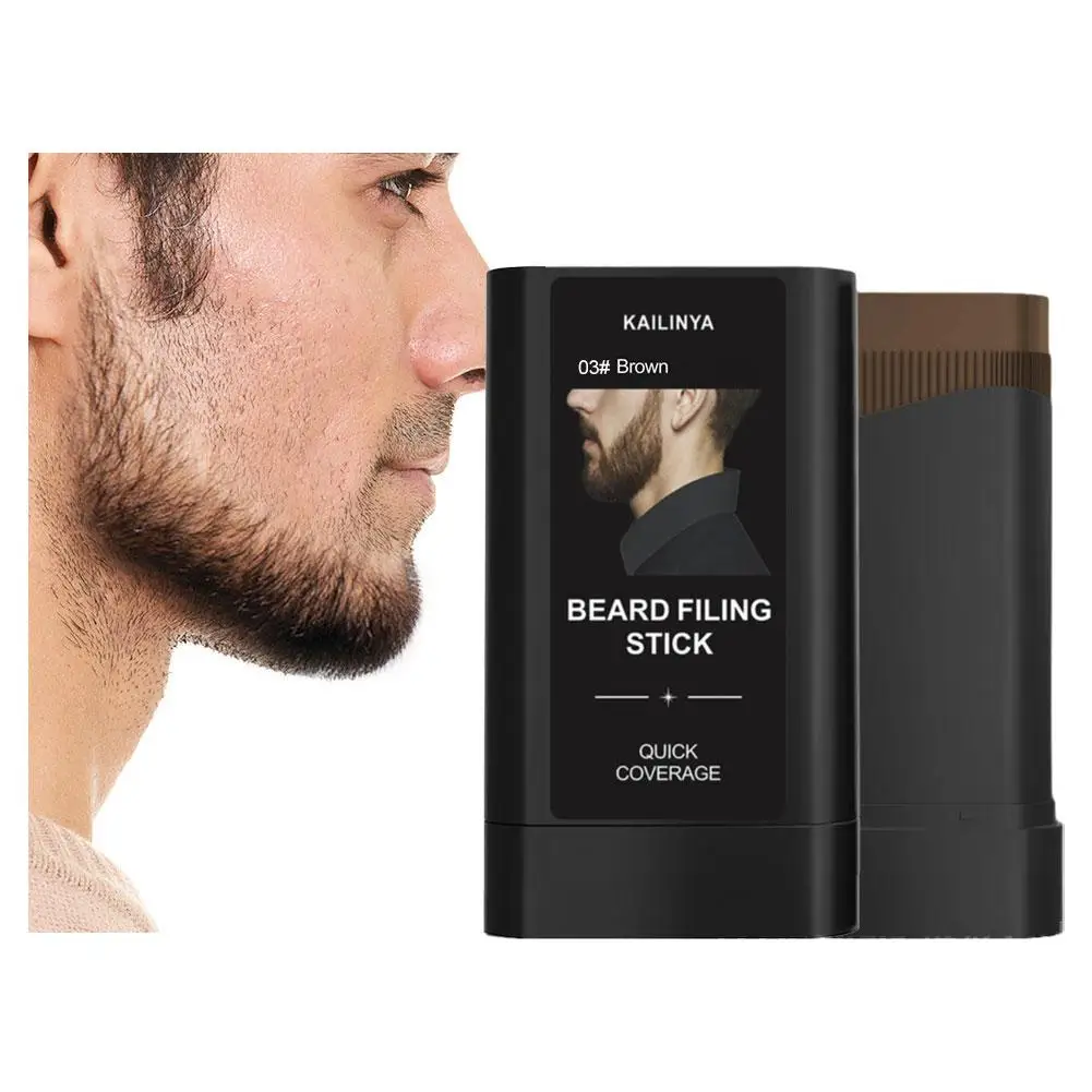 Männer Bart Farbe Stift Stick Mit Integriertem Kamm Schwarz Haar Schnell Abdeckungen Grau Weiß Haar Concealer Schweiß-proof haar Farbstoff Stick