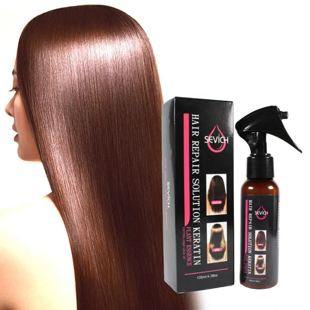 

Sevich Hair Smoothing Spray To Repair Dyeing Ironing Damaged Hair Care Oil Makes Hair Silk Shine Prevents Frizz Essential 100ml