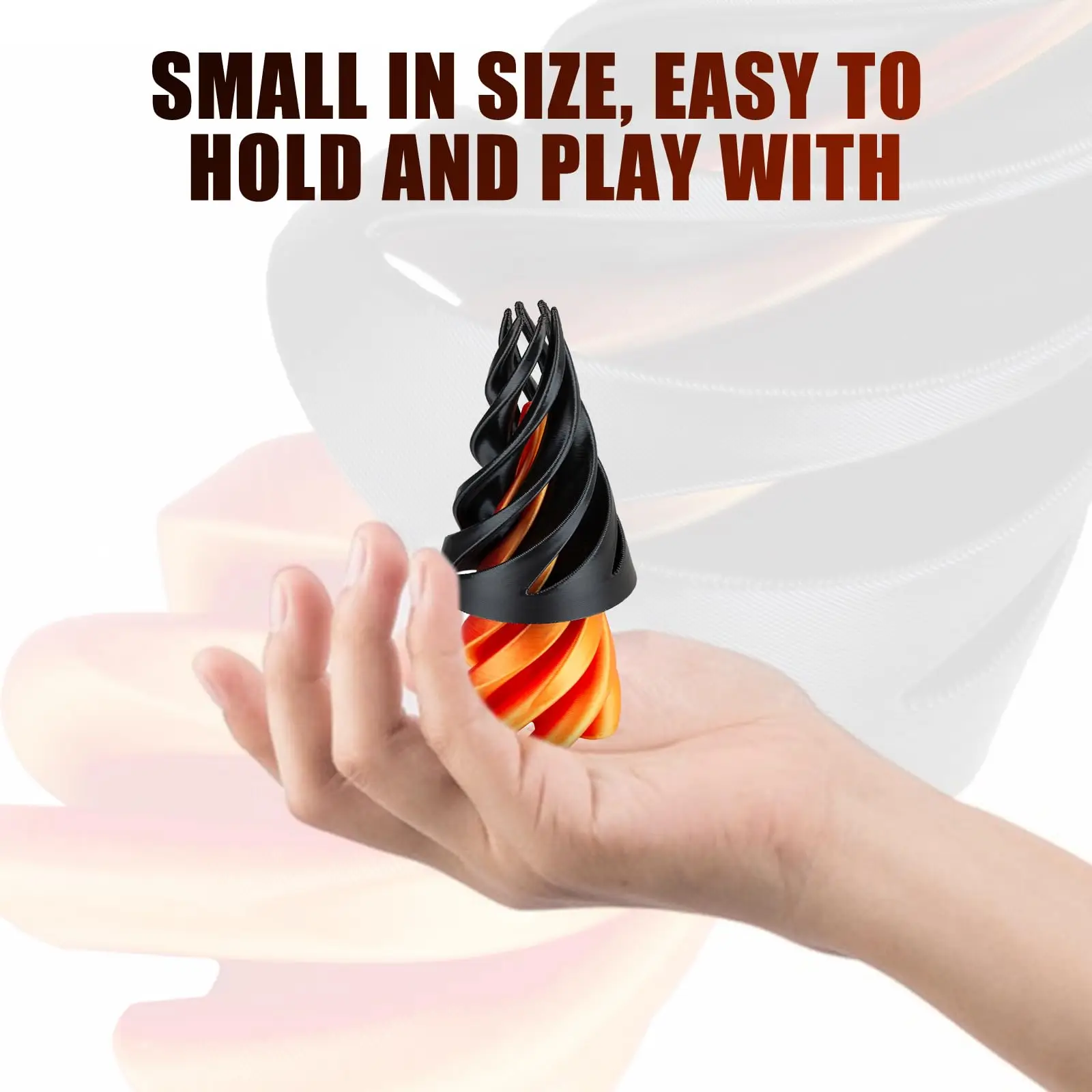 Impossible Pyramid Passthrough Sculpture Helix Screw Fidget 3D Toy Spiral Cone Decompression Anxiety Relief Kid Adult Toy Gift