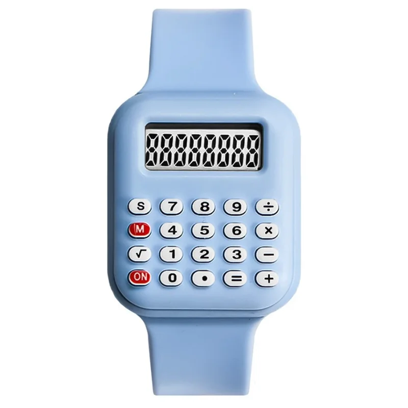 2025 New Rubber Strap Children Watch with Calculator Watches for Girls Student show time and date Digital Clock Kids