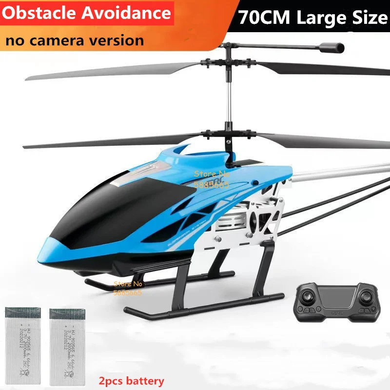 その他 Heli with camera 70CM Big Size Alloy Obstacle Avoidance RC Helicopter 4K Dual