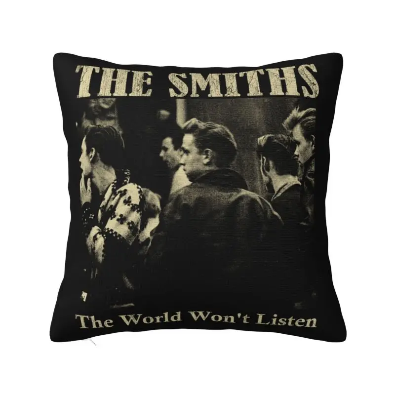 Наволочка для подушки The Smiths Morrissey Rock, полиэстер, подушка Джонни Марра, искусственная наволочка для дивана, автомобильная квадратная наволочка, украшение для гостиной