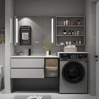 Washing Table Bathroom Cabinet Washing Machine Integrated Cabinet Laundry Cabinet 2