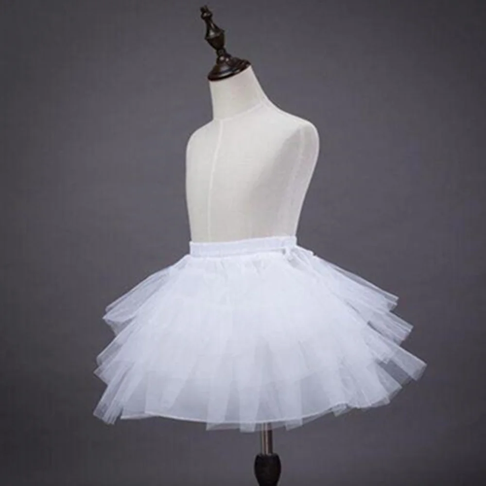 Lolita Petticoat Flower Girls Underskirt Cosplay Party Short Dress