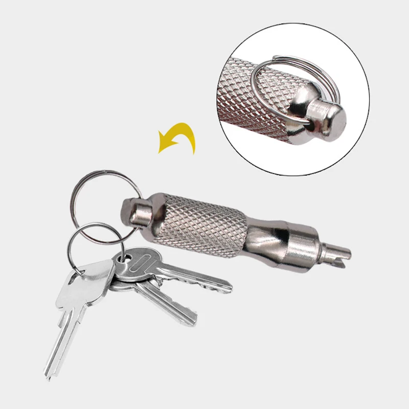 Universal Tire Repair Screwdriver Stainless Steel Antirust Tire Screws Valve Wrench Repair Tools For Car Motorcycle