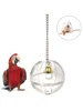 Pets Bird Parrot Food Feeder Foraging Bell Chain Ball Cage Feeding Chew Toy Creative Birds Parrot Accessories 5