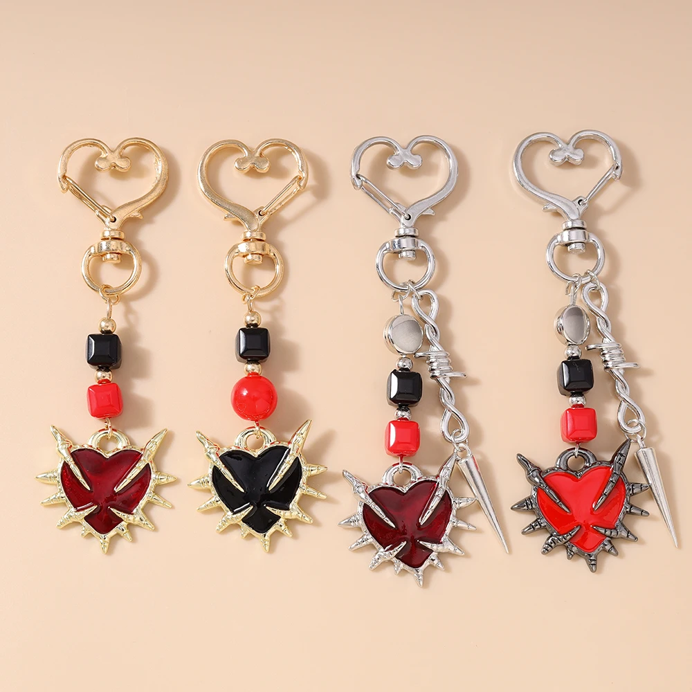 Portachiavi con Cuore a Spuntoni - Stile Dark e Alternativo 33 S0705a140d361453585ded73af04a9ad0A