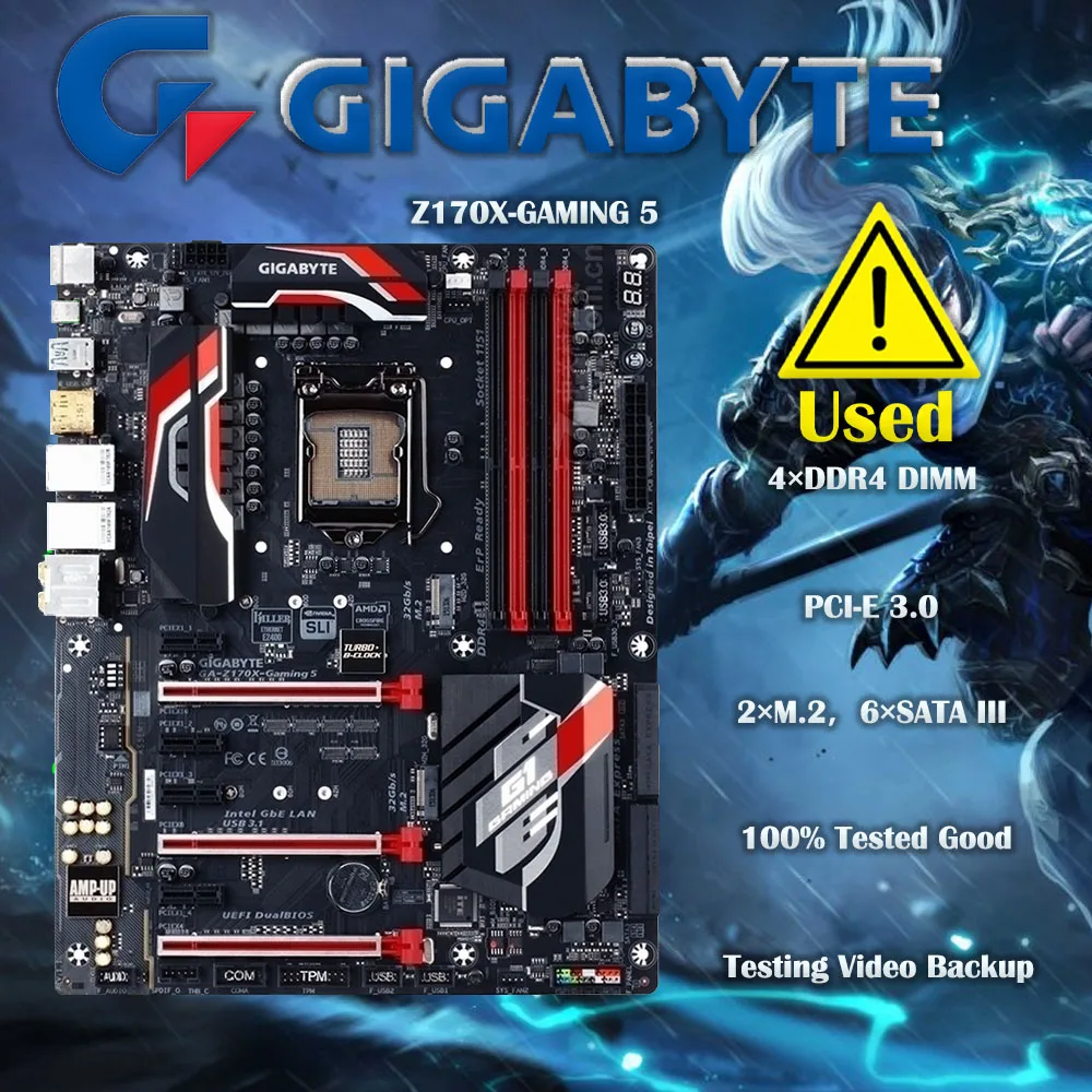 Gigabyte G1 Gaming Ga-Z170X-Gaming 5 Lga 1151 Intel Z170 Hdmi Sata 6 Gb/S Scheda Madre Usb 3.1 Atx