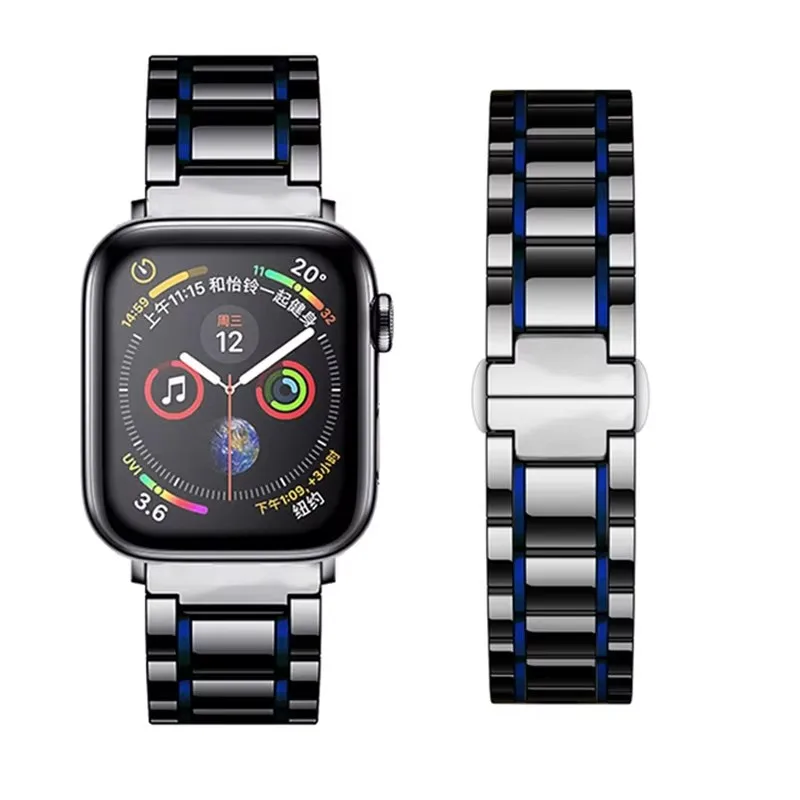 Ceramic Strap Metal Smartwatch Band with QuickFit Design - 22mm & 26mm Options