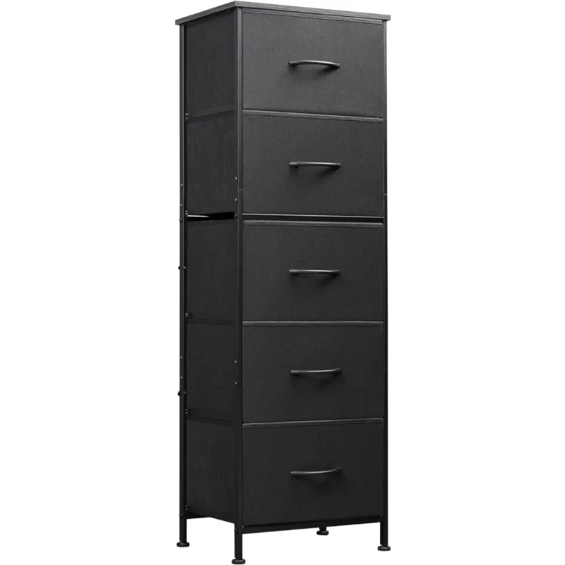 

WLIVE 9-Drawer Dresser, Fabric Storage Tower for Bedroom, Hallway, Closet, Tall Chest Organizer Unit with Fabric Bins