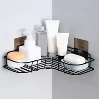 Étagère triangulaire pour salle de bain, pas de perçage requis, étagère de rangement murale pour cuisine 3