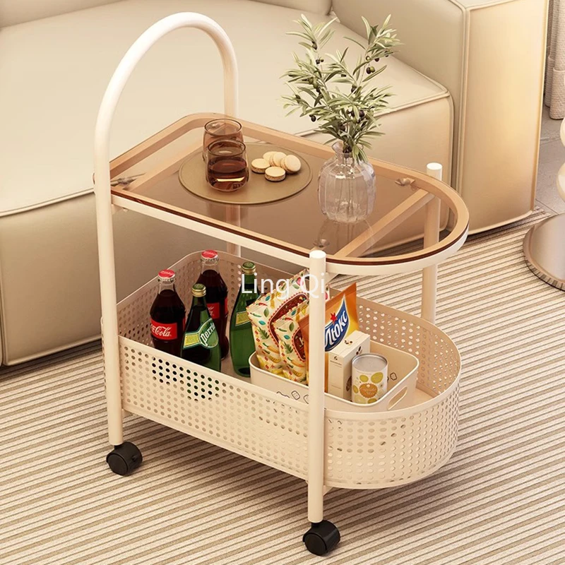 Designer Nuovi Carrelli In Vetro Metallo Spedizione Gratuita Carrello Semplice Minimalista Di Alta Qualità Insolito Servierwagen Set Da Pranzo Mobili