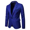 Royal Blue Blazer Men Casual Suit Solid Colour Mens Blazers Jacket Coat XXXL Size Single Button B10 1