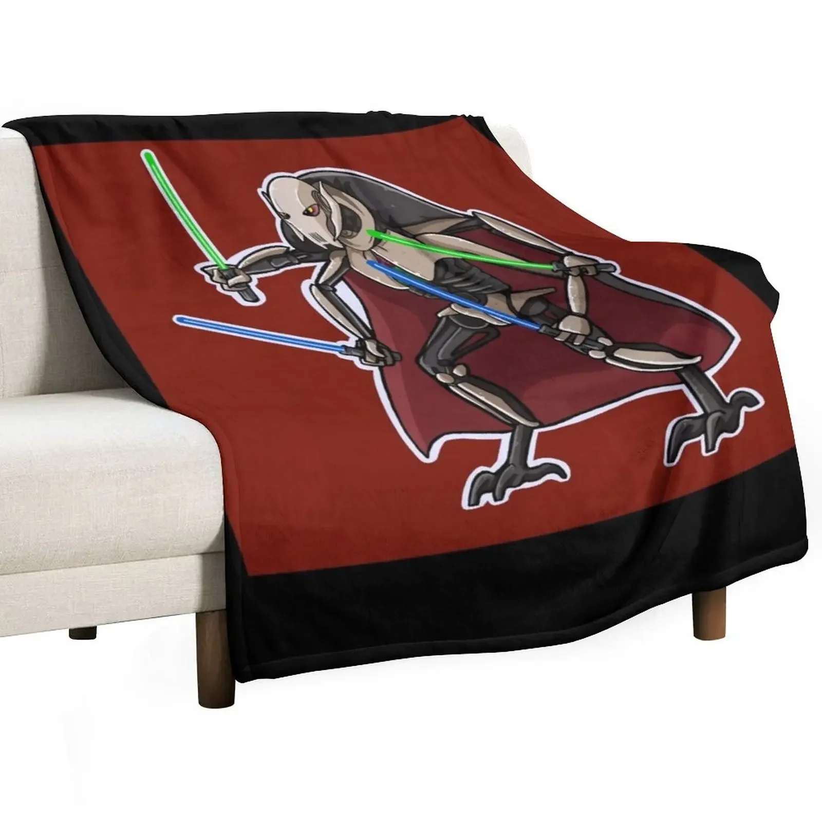

General Grievous chibi Premium Scoop Throw Blanket Decoratives Softest Blankets