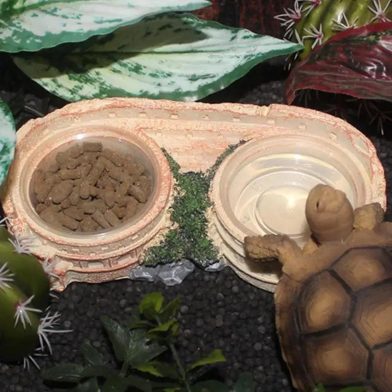 Double Bowl Feeding Station for Reptiles