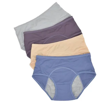 2 pezzi Mutandine mestruali donna Biancheria intima mestruale da donna a prova di perdite e vita media taglia M-8XL pantaloni mestruali per l'igiene femminile 1