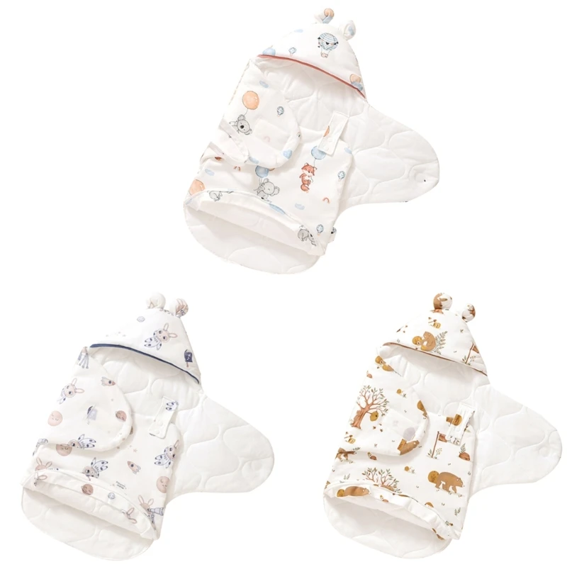 

Multifunctional Baby Hooded Swaddles Baby Clothes Cotton for Cuddlesand Sleeping