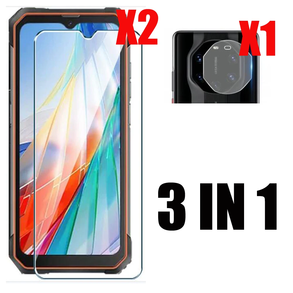 Premium 2.5D Tempered Glass Screen Protector with Soft TPU Case and Camera Film