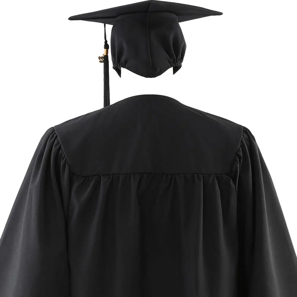 Graduation Gown Cap Tassel Set Graduation Dressing Up Costume Unisex Academic Robe And Cap For High School/University