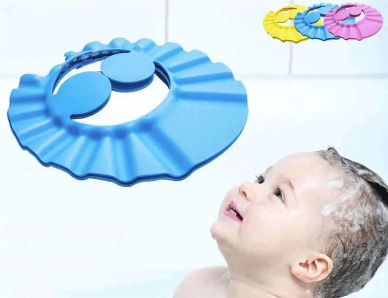 Cuffia Doccia Bambini 2 Pezzi - Cappello Shampoo Con Visiera, Impermeabile, Protezione Orecchie