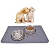Silicone Pet Meal Mat Pet Waterproof and Anti Slip Cat Food Mat No Cleaning Required Puppy Feeding Bowl Mat Pet Accessories 3