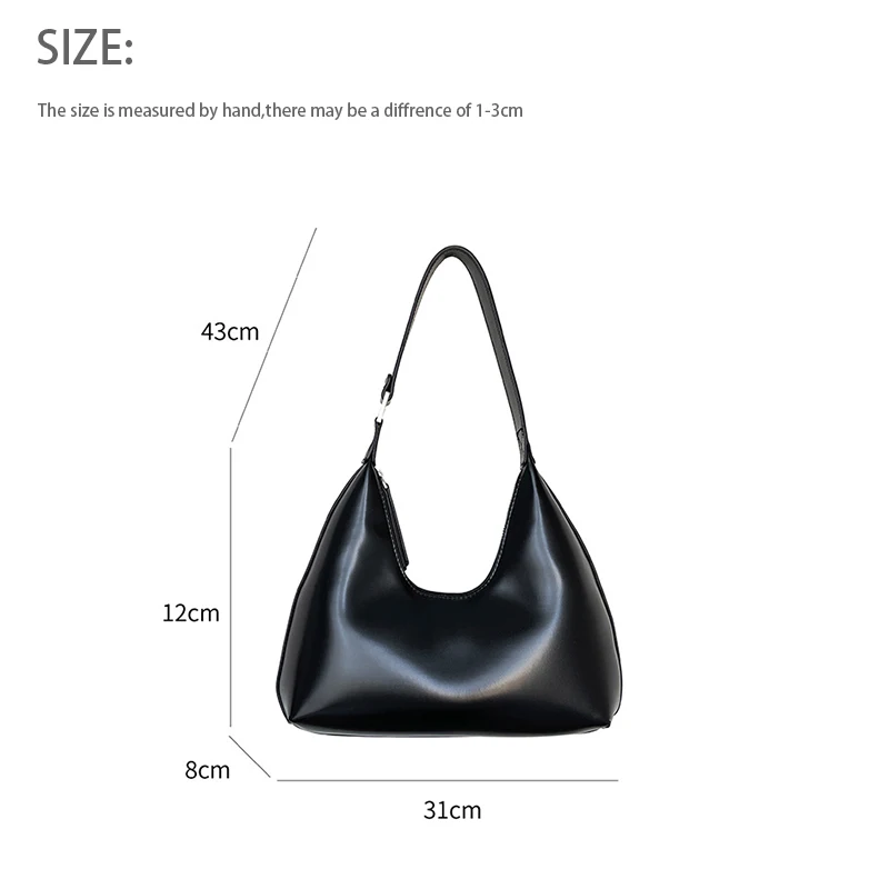 2023 Summer Pleated Handlebags For Women PU Cloud Bags Leisure Armpit Bag Shopping Shoulder Bags Dumpling Handbag Female