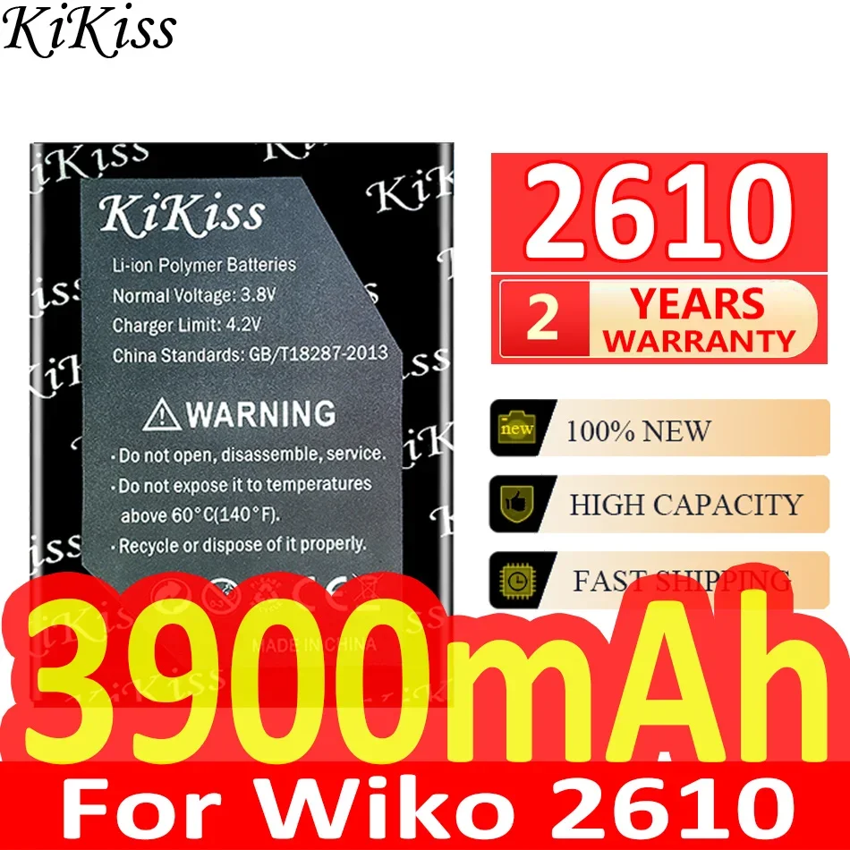 Batteria Potente Kikiss Da 3900Mah Per Wiko 2610 Cellulare Bateria