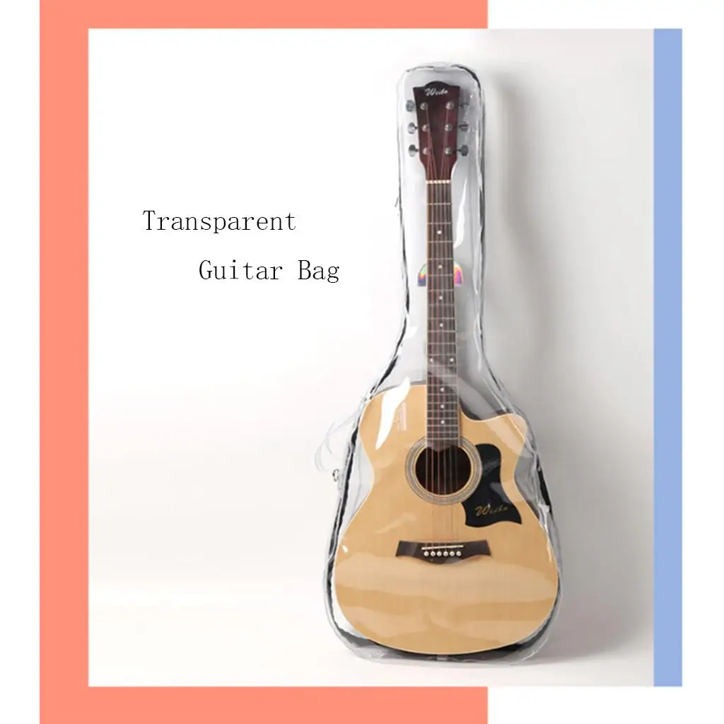 

Transparent Guitar Carrying Carry Case Backpack Guitar Parts
