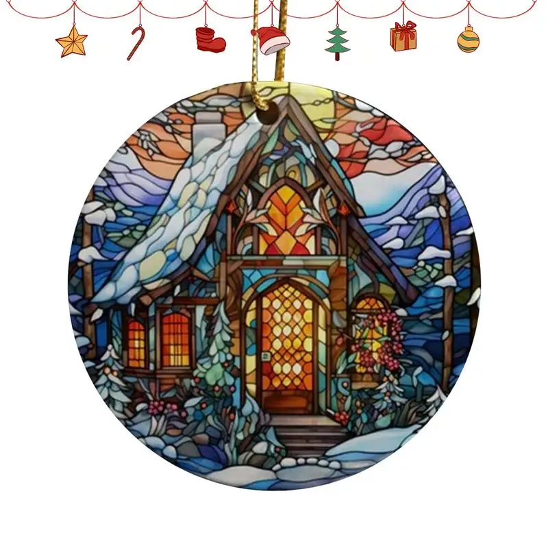 Nativity Scene Hanging Ornaments Christmas Decoration Wall Hanging Jesus Angel Easter Christ Room Home Decorations
