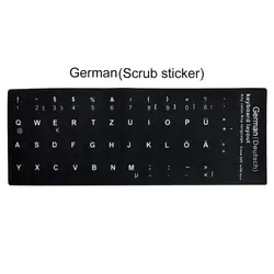 Multilingual Keyboard Sticker Set for Standard Layout Keyboards (German)