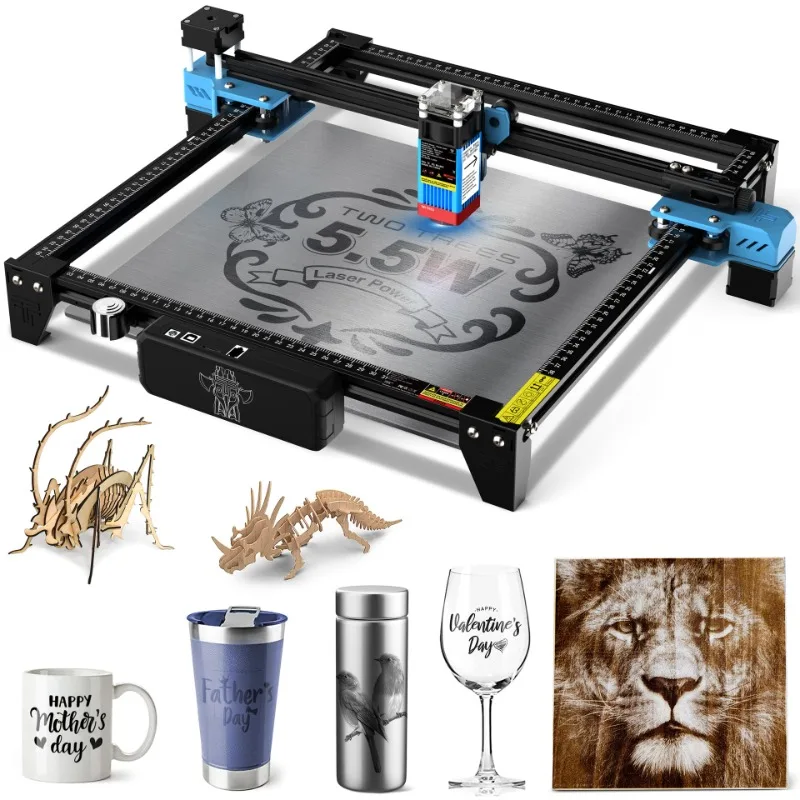 

Laser Engraving Machine 5.5W/40W Cutting Wood Board Carving Stainless Steel Acrylic