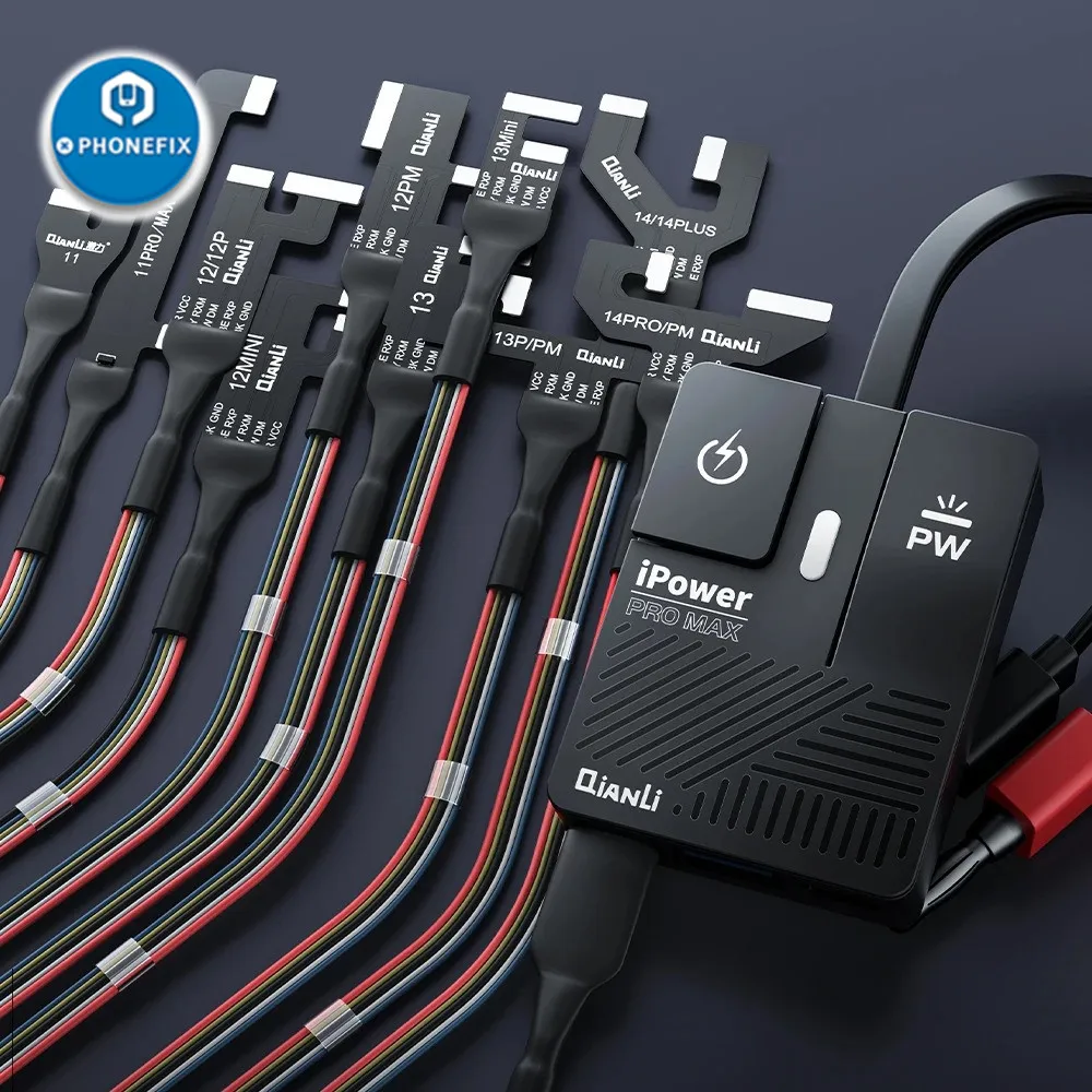 Qianli iPower Pro Max Mobile Phone Boot FPC Line for iPhone 6-14promax Mainboard Activation Battery Data Simulation Charger Tool